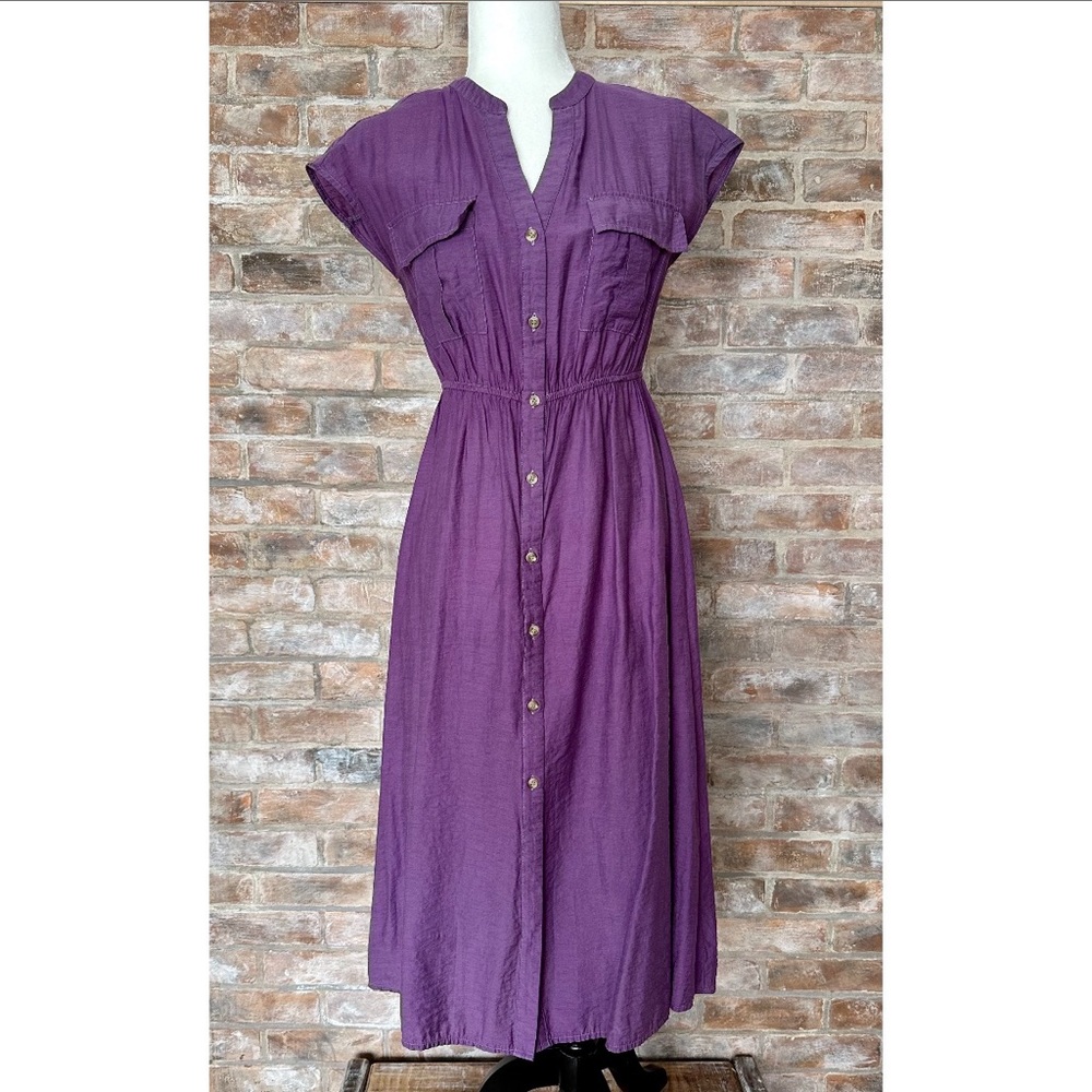 Anthropologie The Korner Midi Dress